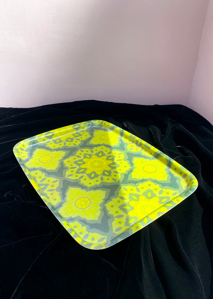 Vintage Green Fibreglass Tray