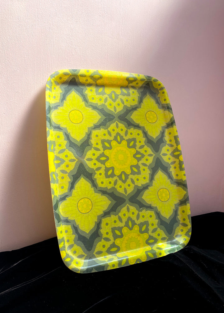 Vintage Green Fibreglass Tray