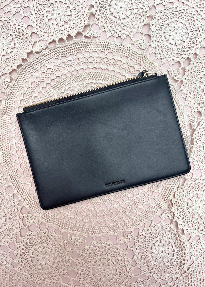 Whistles Black Leather Purse