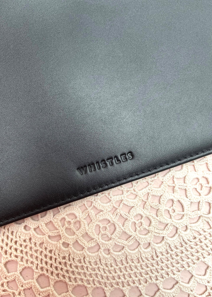 Whistles Black Leather Purse