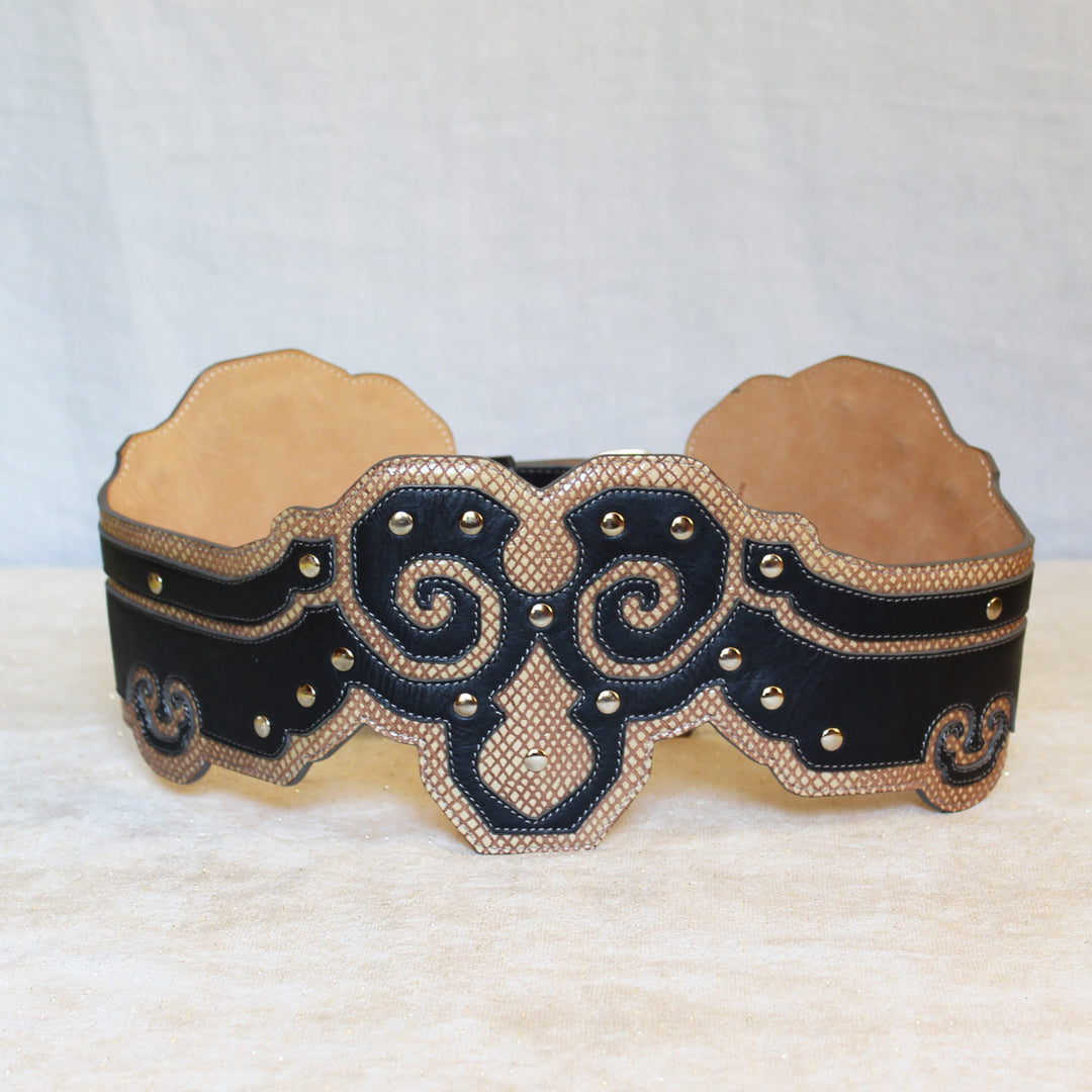 Temperley Black &amp; Tan Leather Belt