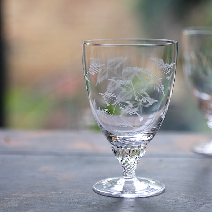 Six Crystal Bistro Wine Glasses in Four Styles