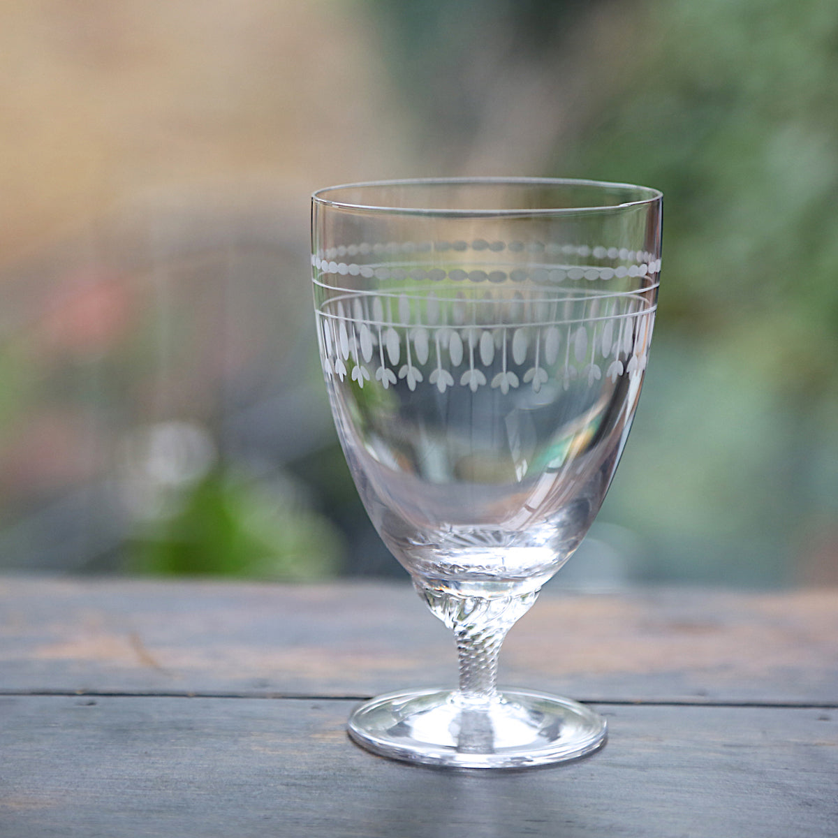 Six Crystal Bistro Wine Glasses in Four Styles