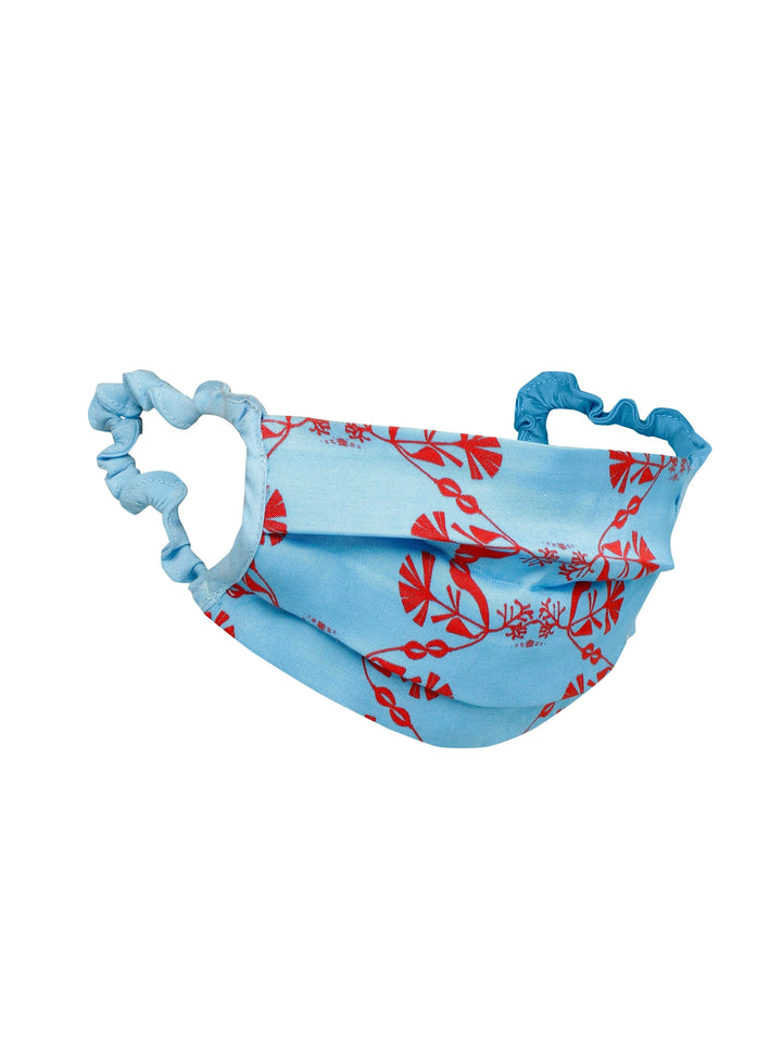 Deeba Coral Face Mask - Vegan Silk 
