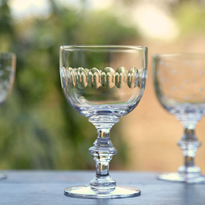 The Vintage List Lens Wine Goblets Set of 4