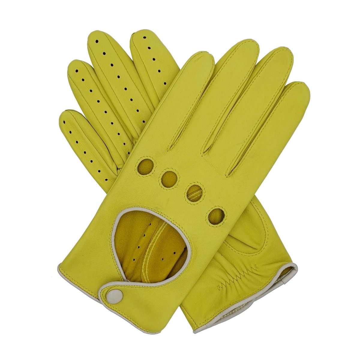 Southcombe Driving Gloves Jules Yellow Lemon