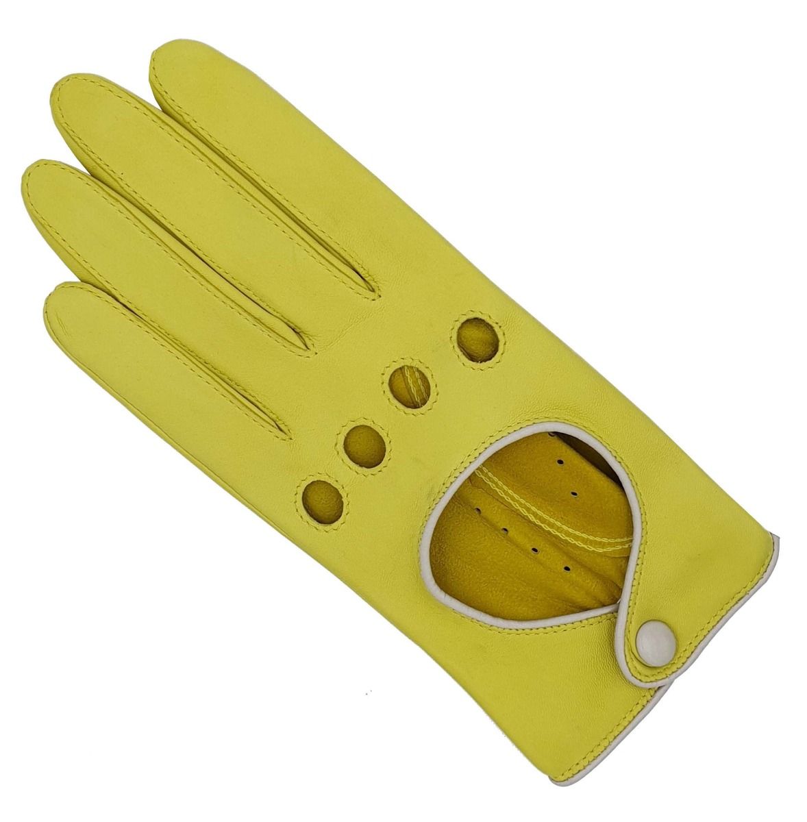 Southcombe Driving Gloves Jules Yellow Lemon