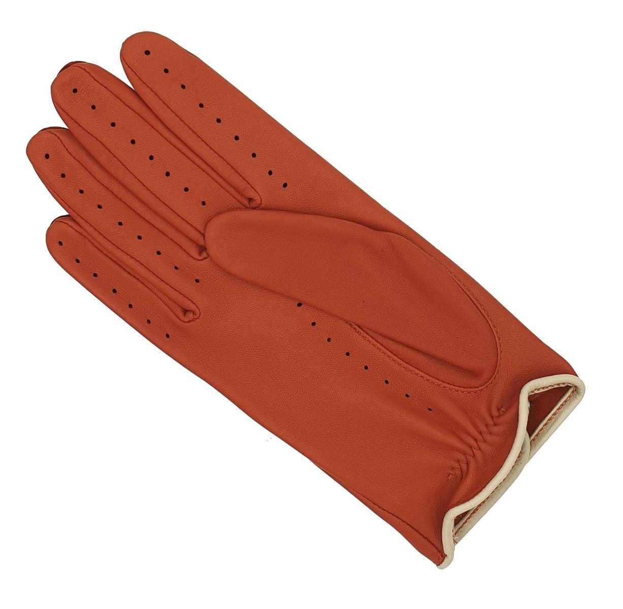 Southcombe Jules Mandarin Leather Driving Gloves