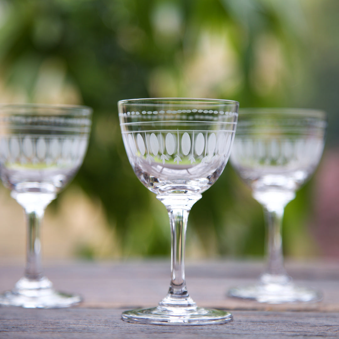 The Vintage List Ovals Liqueur Glasses Set of 6