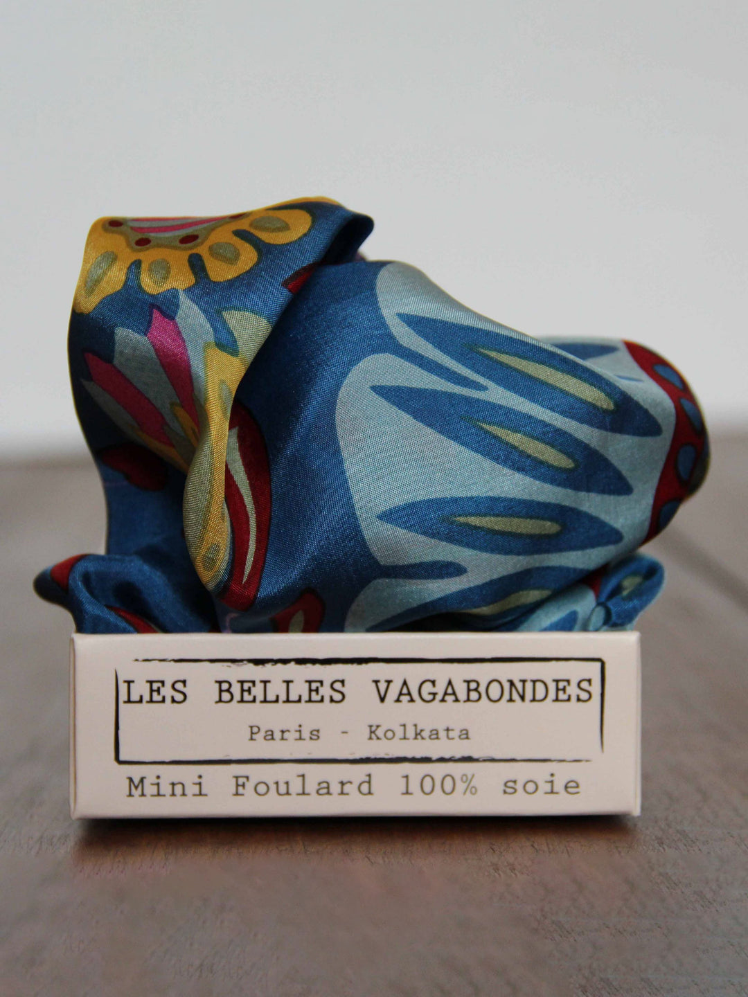 Mini Marushka Silk Scarf Blue