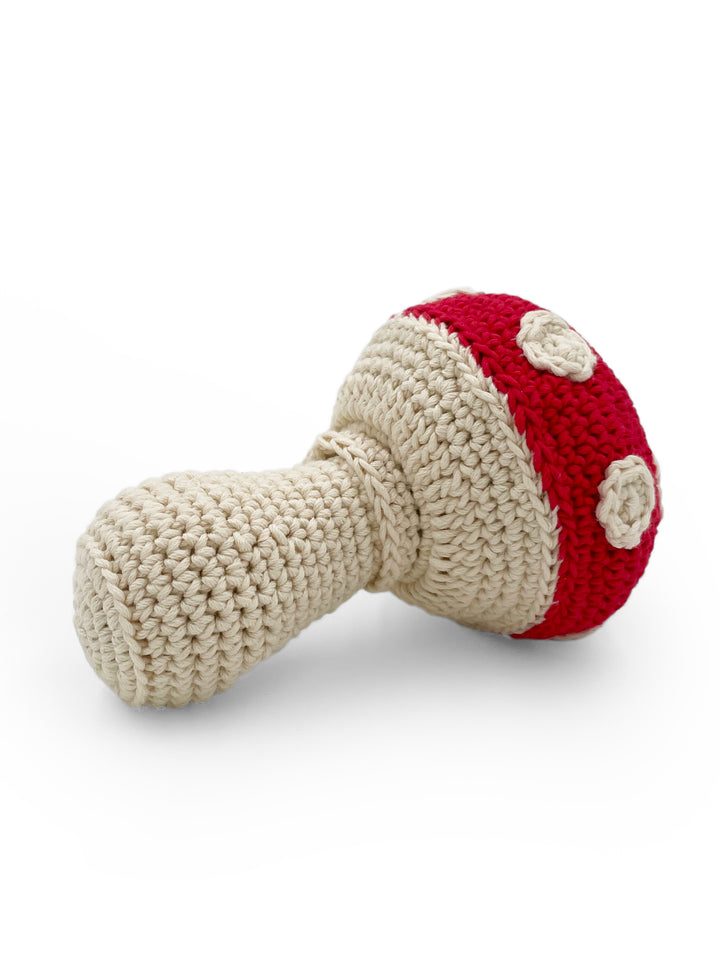 Crochet Mushroom Rattle