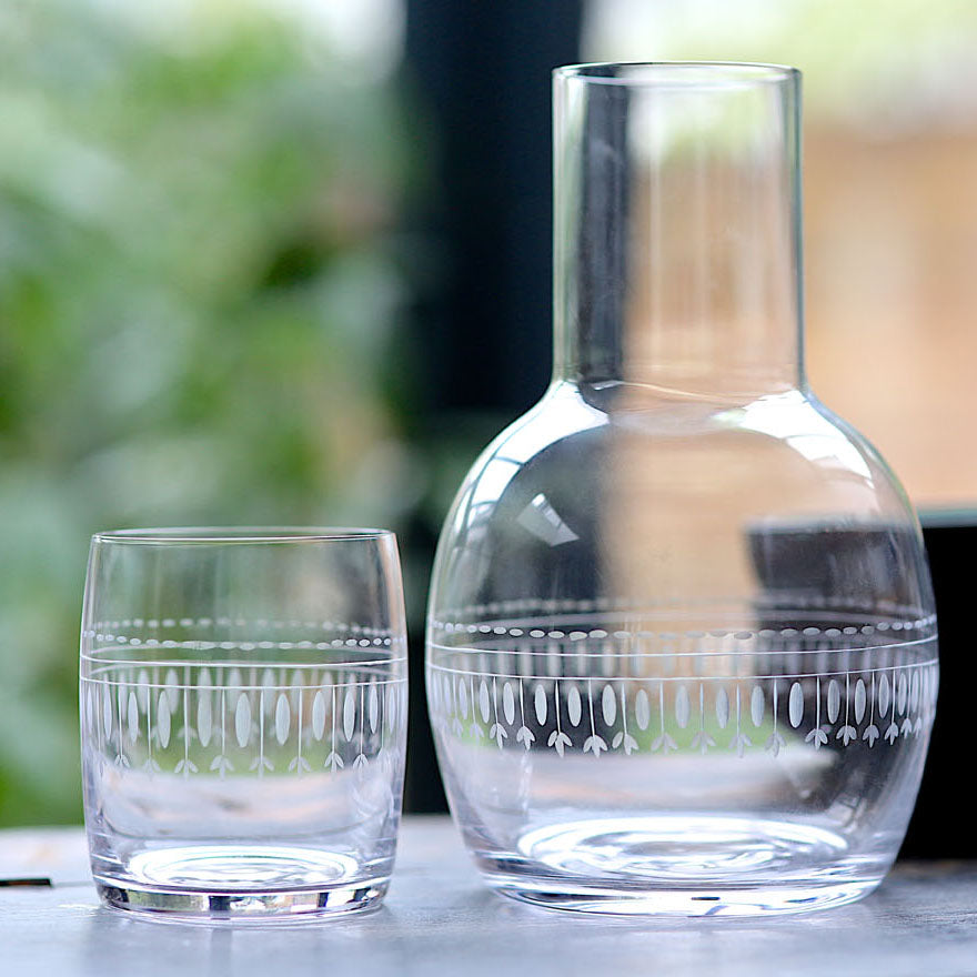 The Vintage List Ovals Carafe and Glass 4 Styles