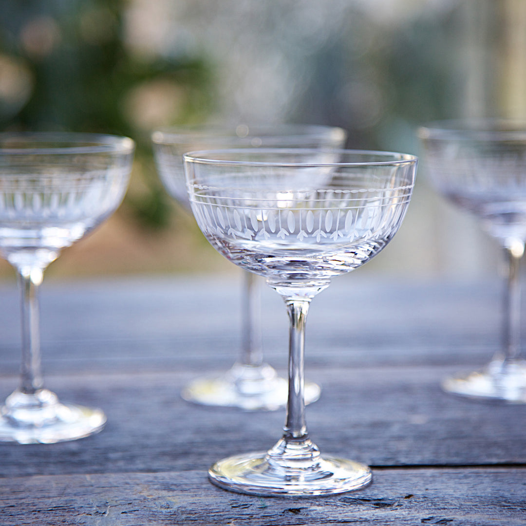 The Vintage List Ovals Champagne Saucers Set of 6