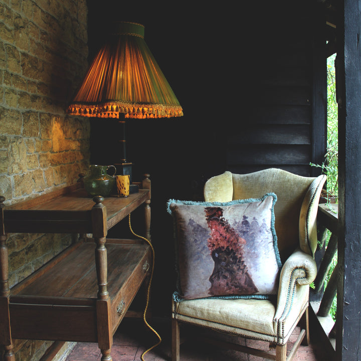 Parisian Lady Cushion with Cut Ruche