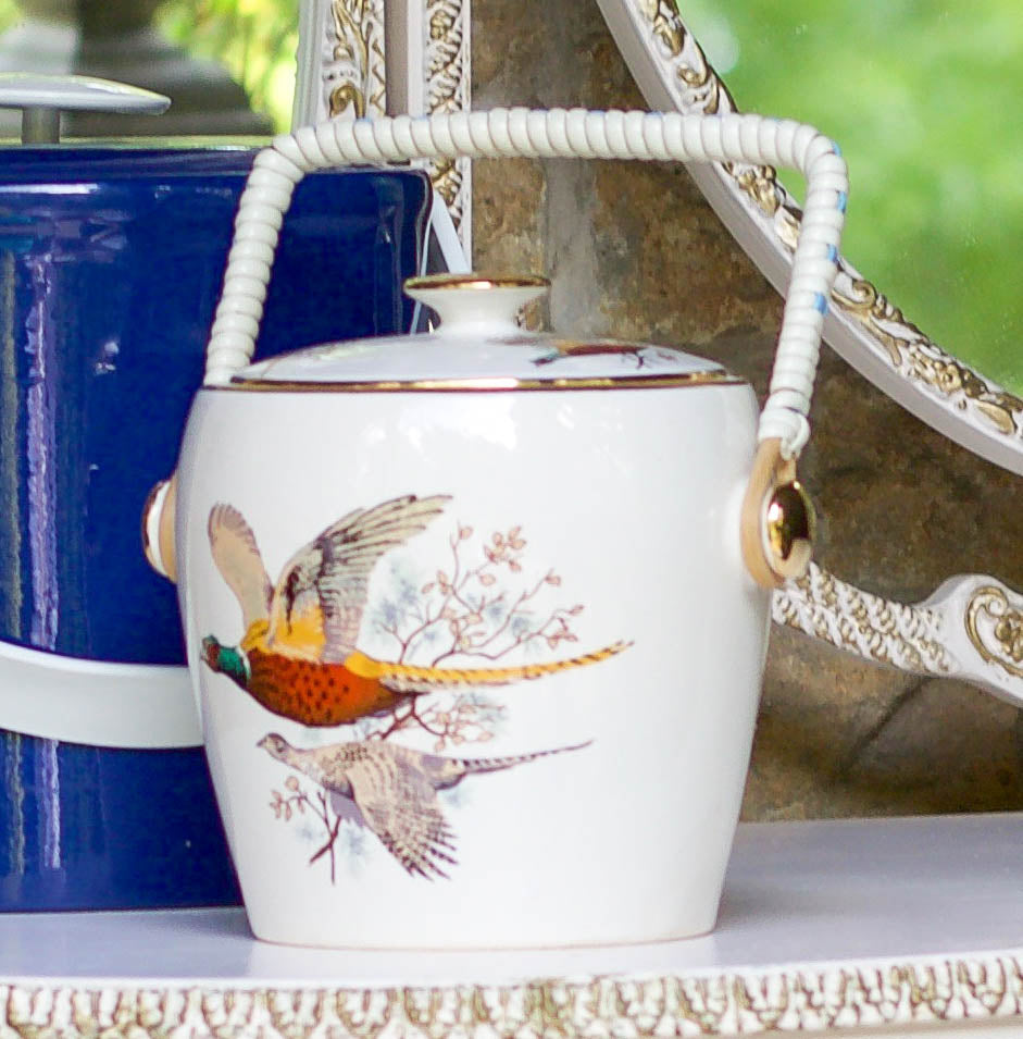 Ceramic Pheasant Ice Bucket