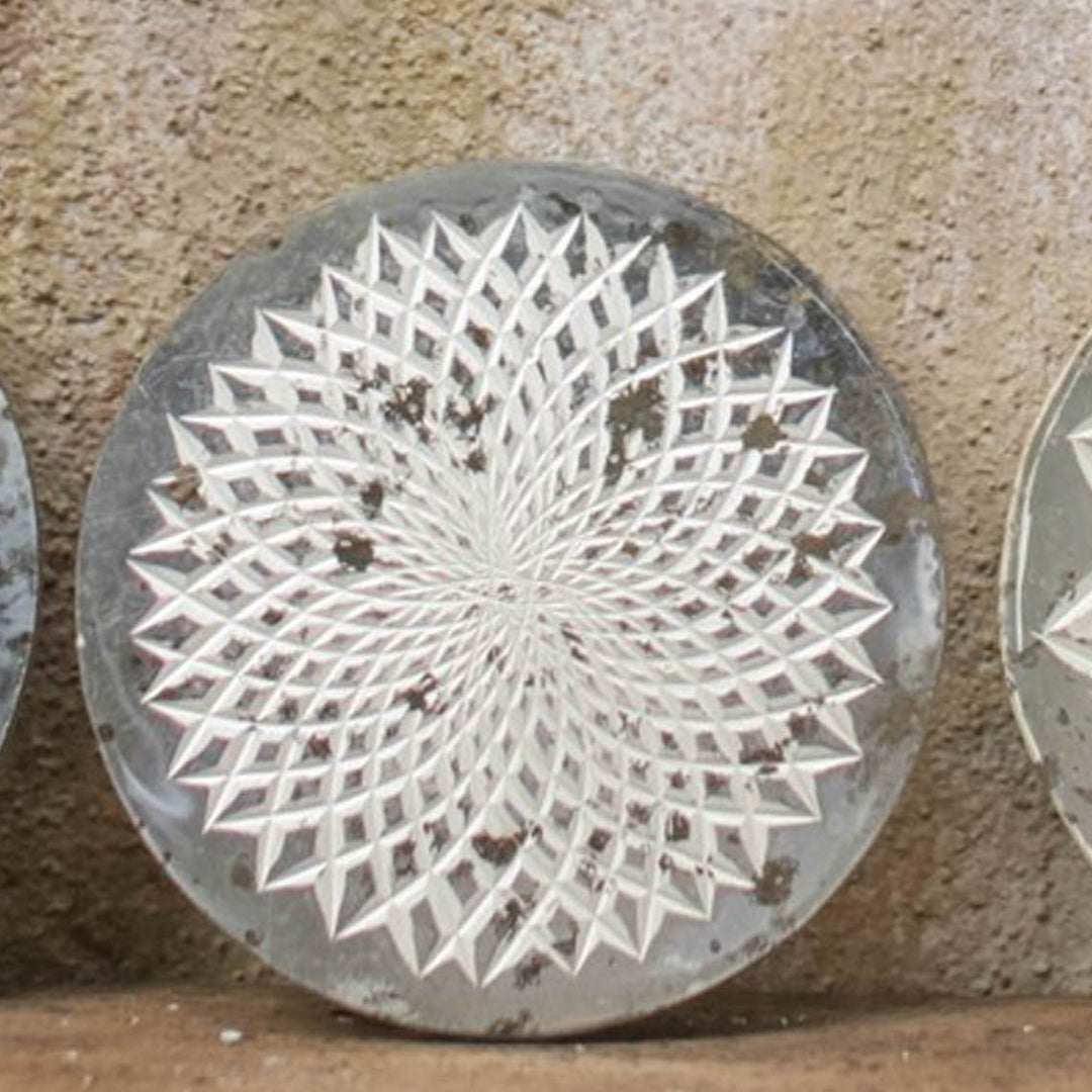 Silver Etched Glass Placemat
