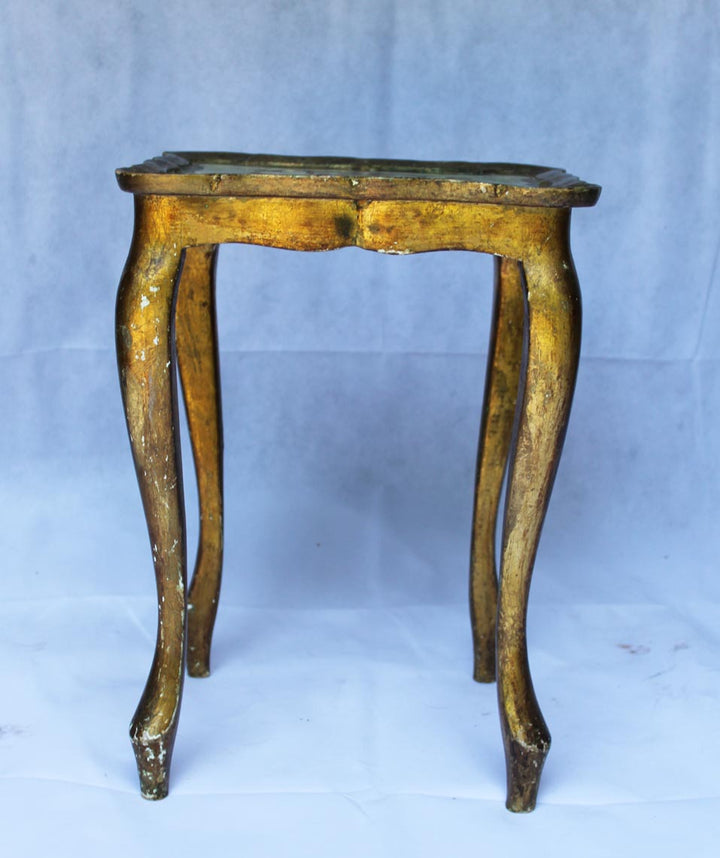 Small Square Florentine Gold Table