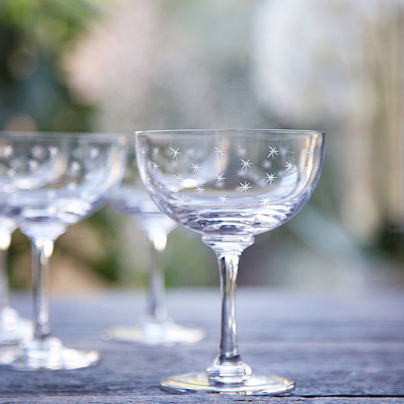 The Vintage List Stars Champagne Saucers Set of 6