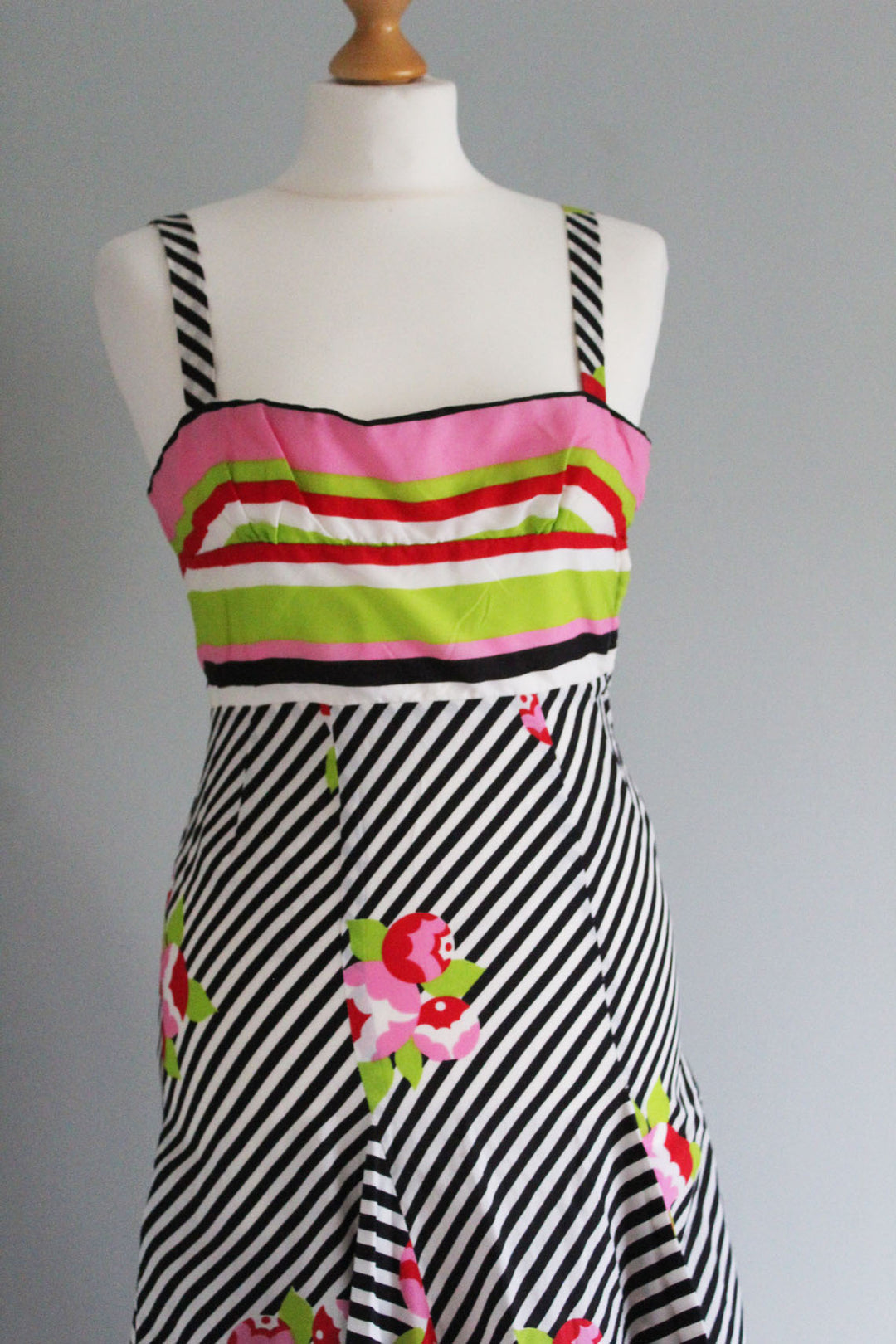 Frank Usher full length stripe dress