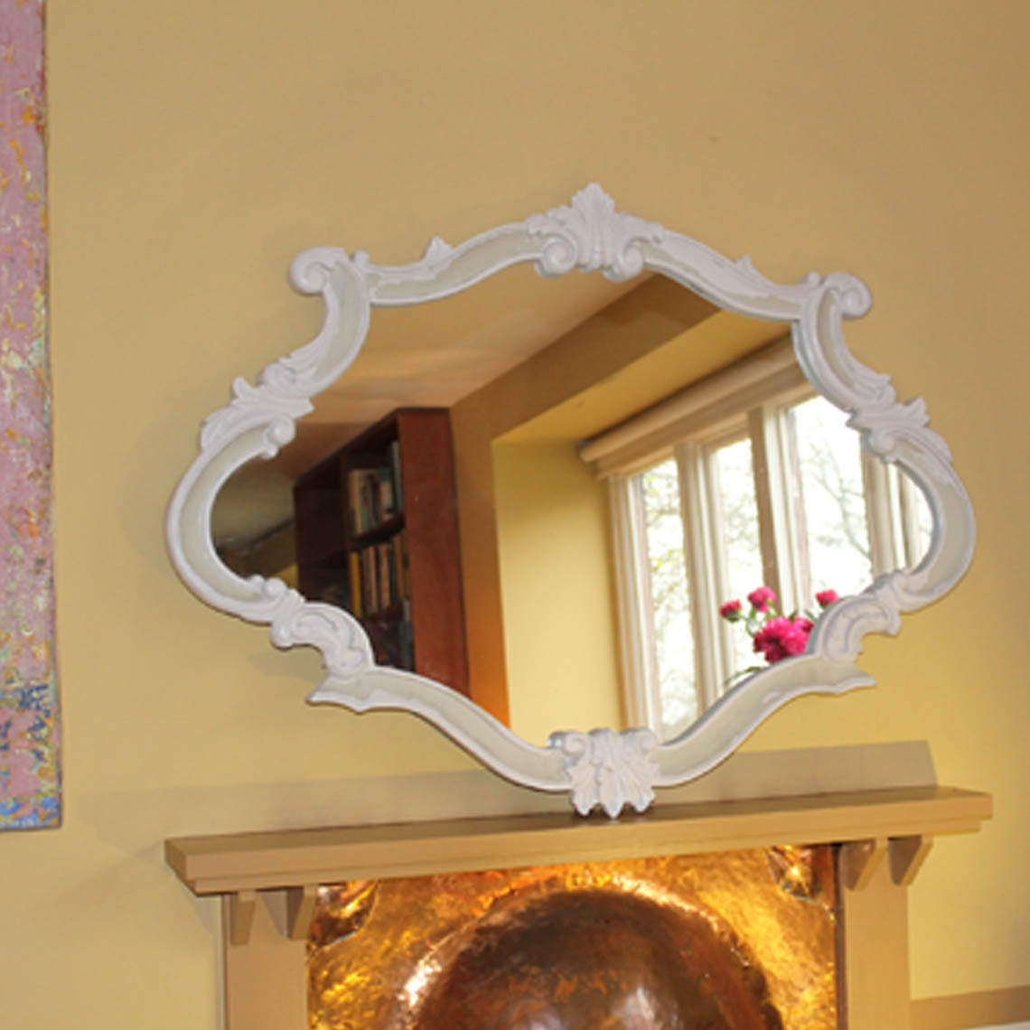 White Rococo Mirror