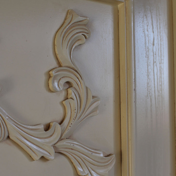 Over Mantle Cream Mirror